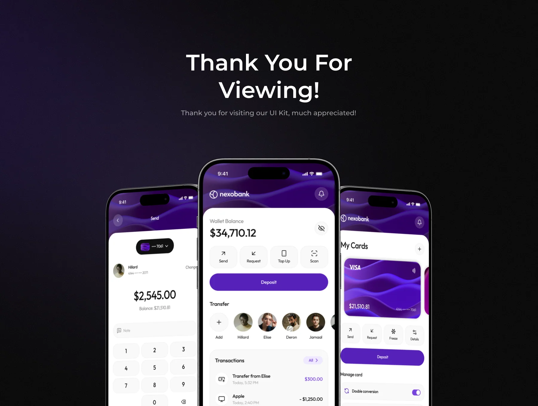 Nexobank - Fintech Mobile App UI Kit 7