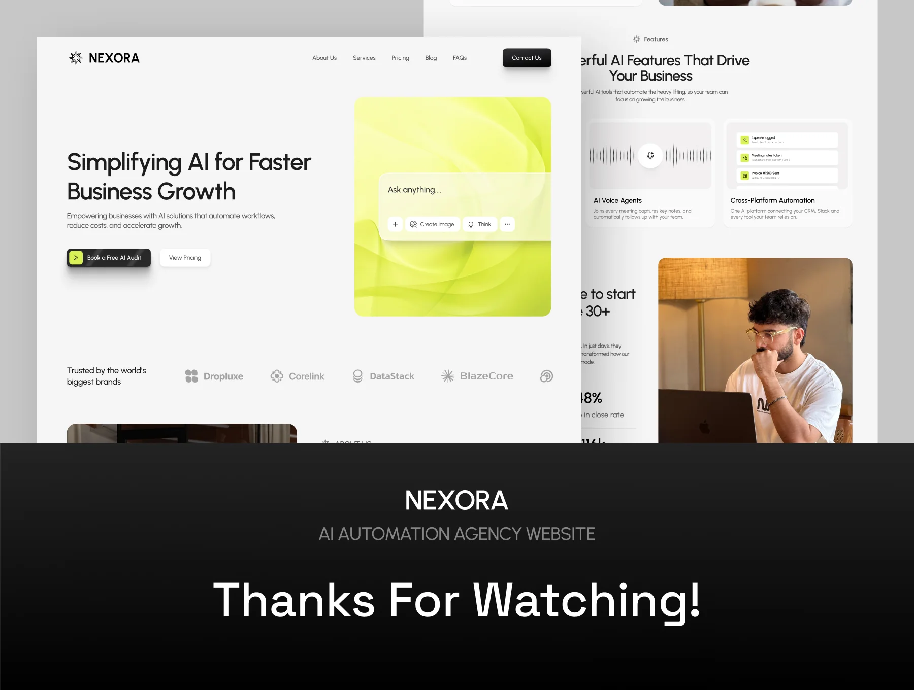 NEXORA — AI Automation Agency Landing Page 4