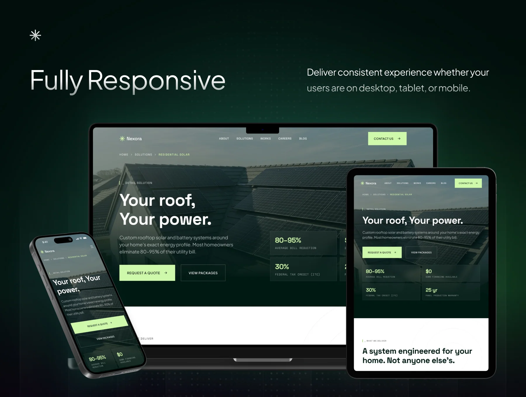 Nexora - Solar & Renewable Energy Website UI Kit 3