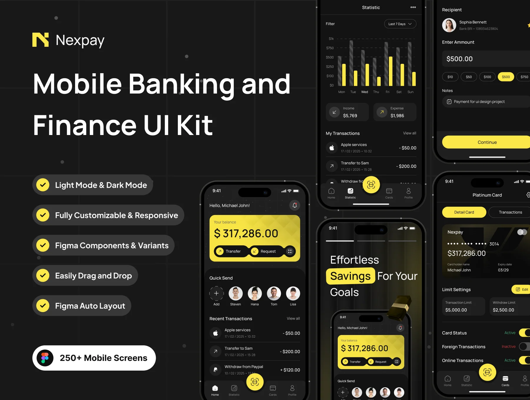 Nexpay - Mobile Banking and Finance App UI Kit