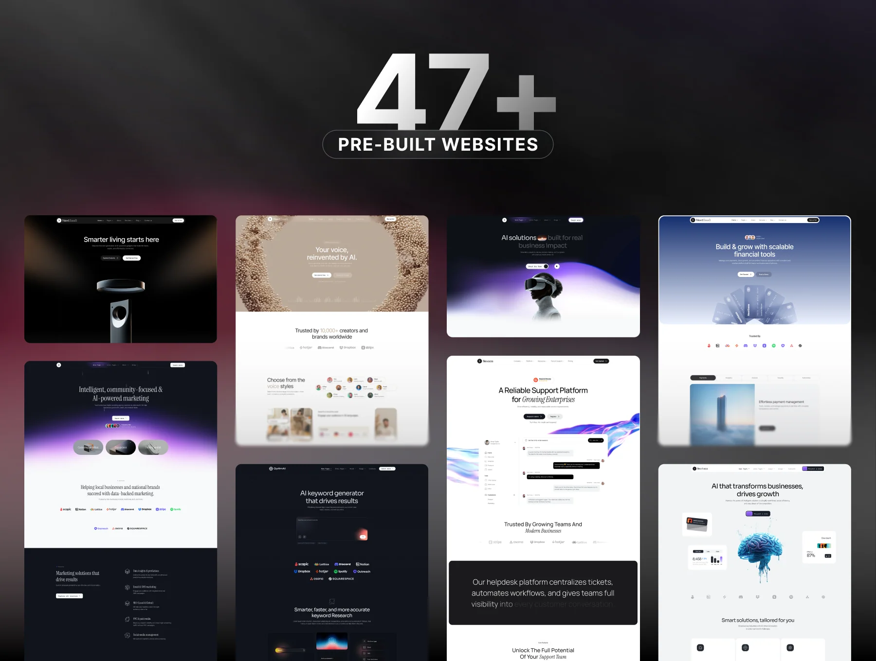 Nexsas | SaaS & AI Startup Tailwind Template 2