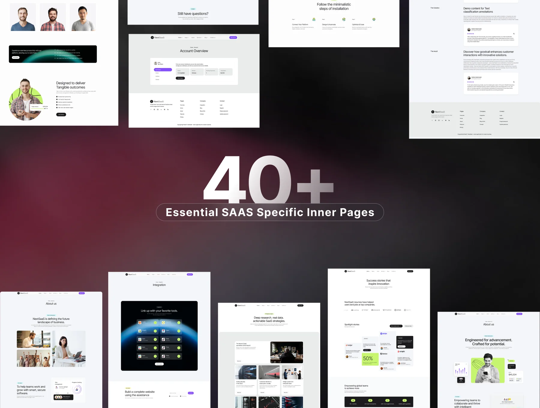Nexsas | SaaS & AI Startup Tailwind Template 3