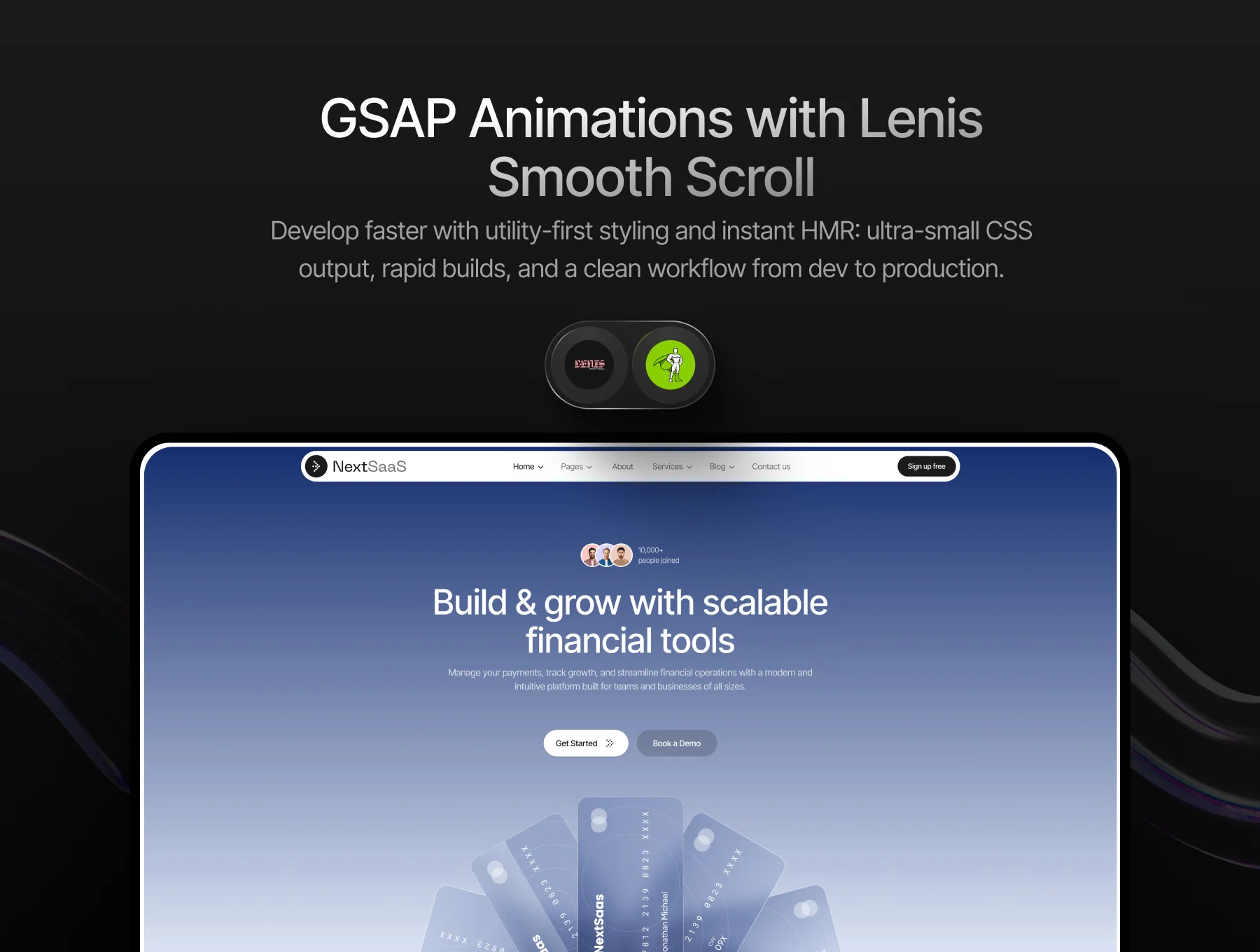 Nexsas | SaaS & AI Startup Tailwind Template 5
