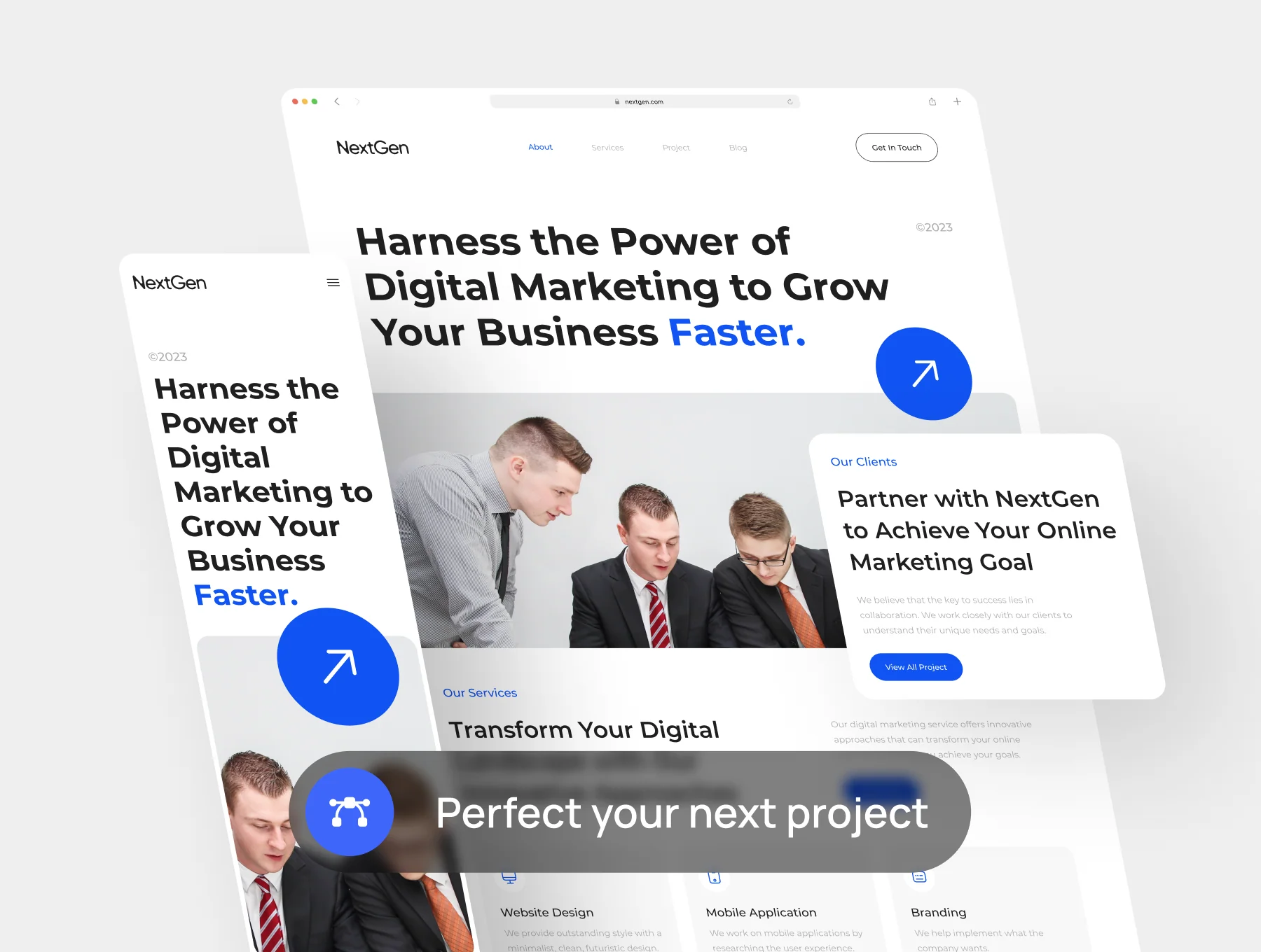 Nextgen - Digital Marketing Website UI KIT 7