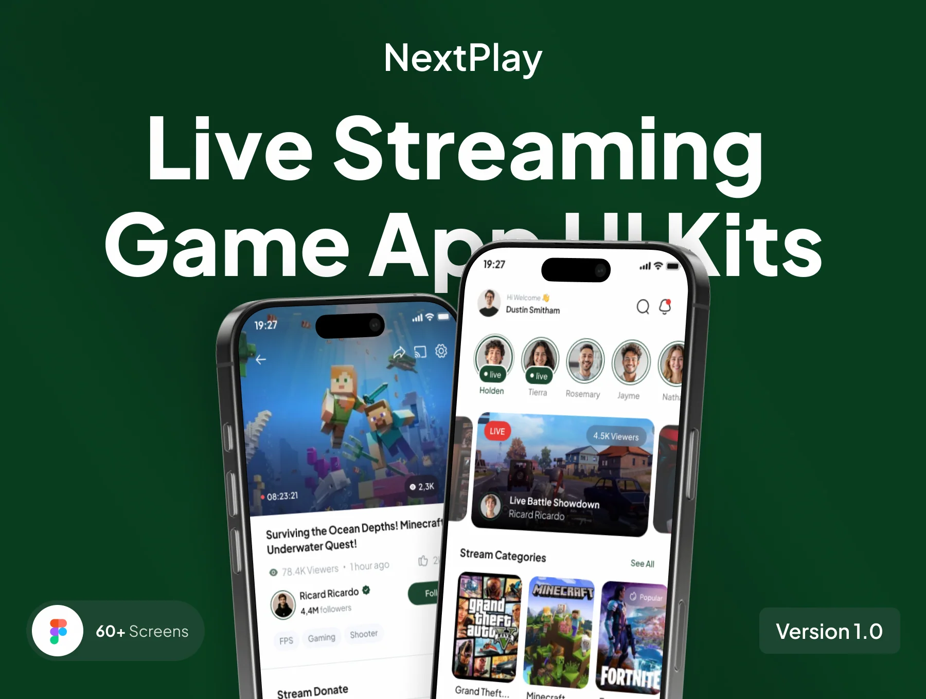 NextPlay - Live Streaming Game App UI Kits