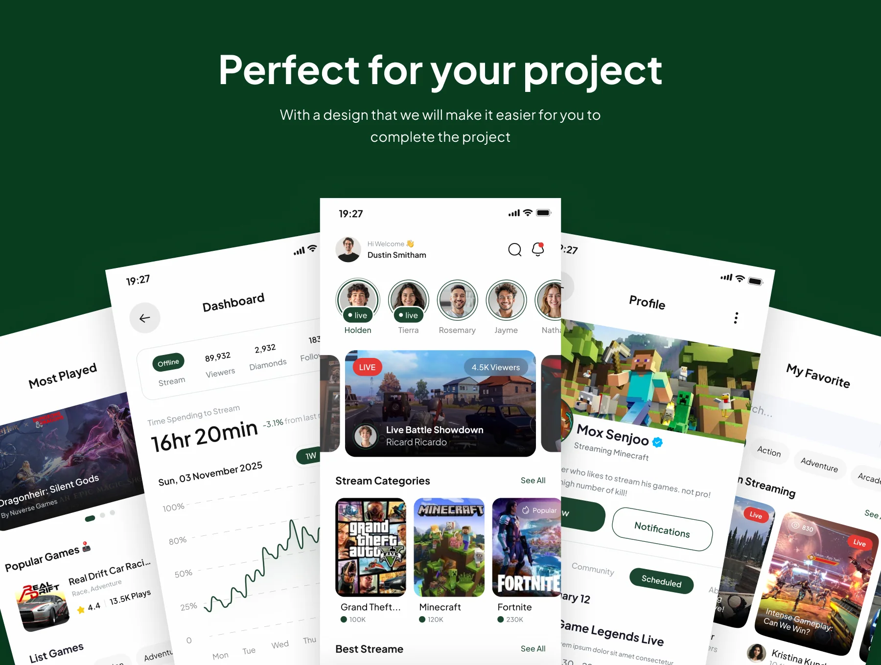 NextPlay - Live Streaming Game App UI Kits 4