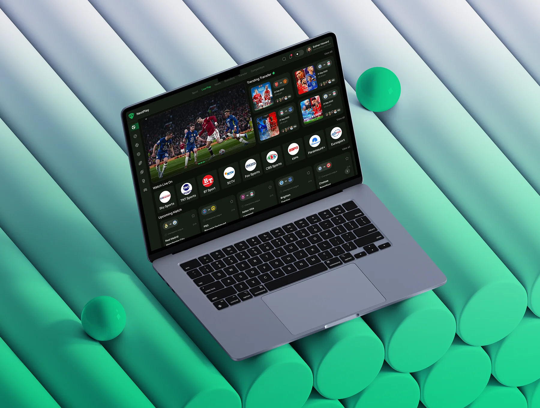 NextPlay - Sports Live Dashboard UI Kit 4