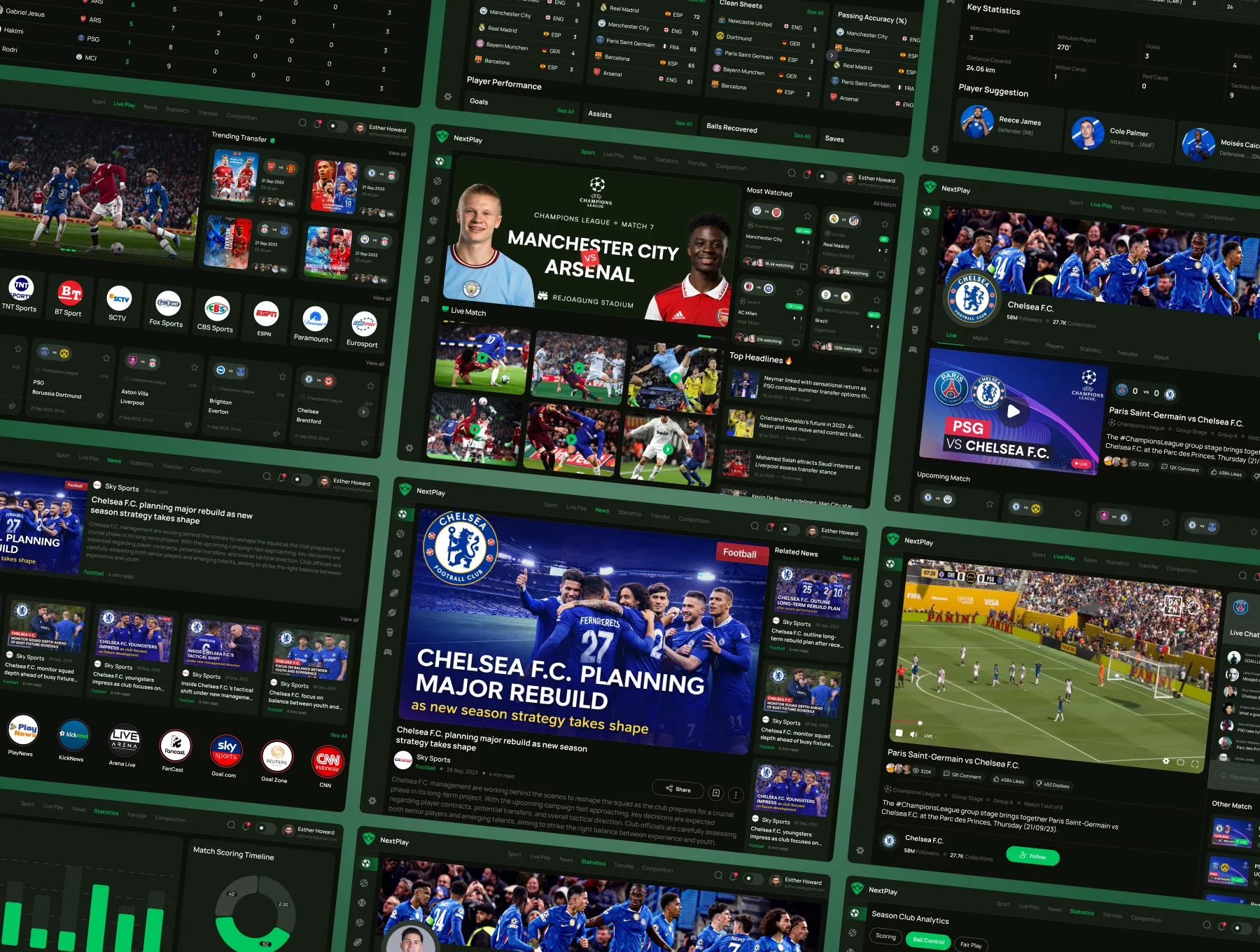 NextPlay - Sports Live Dashboard UI Kit 5