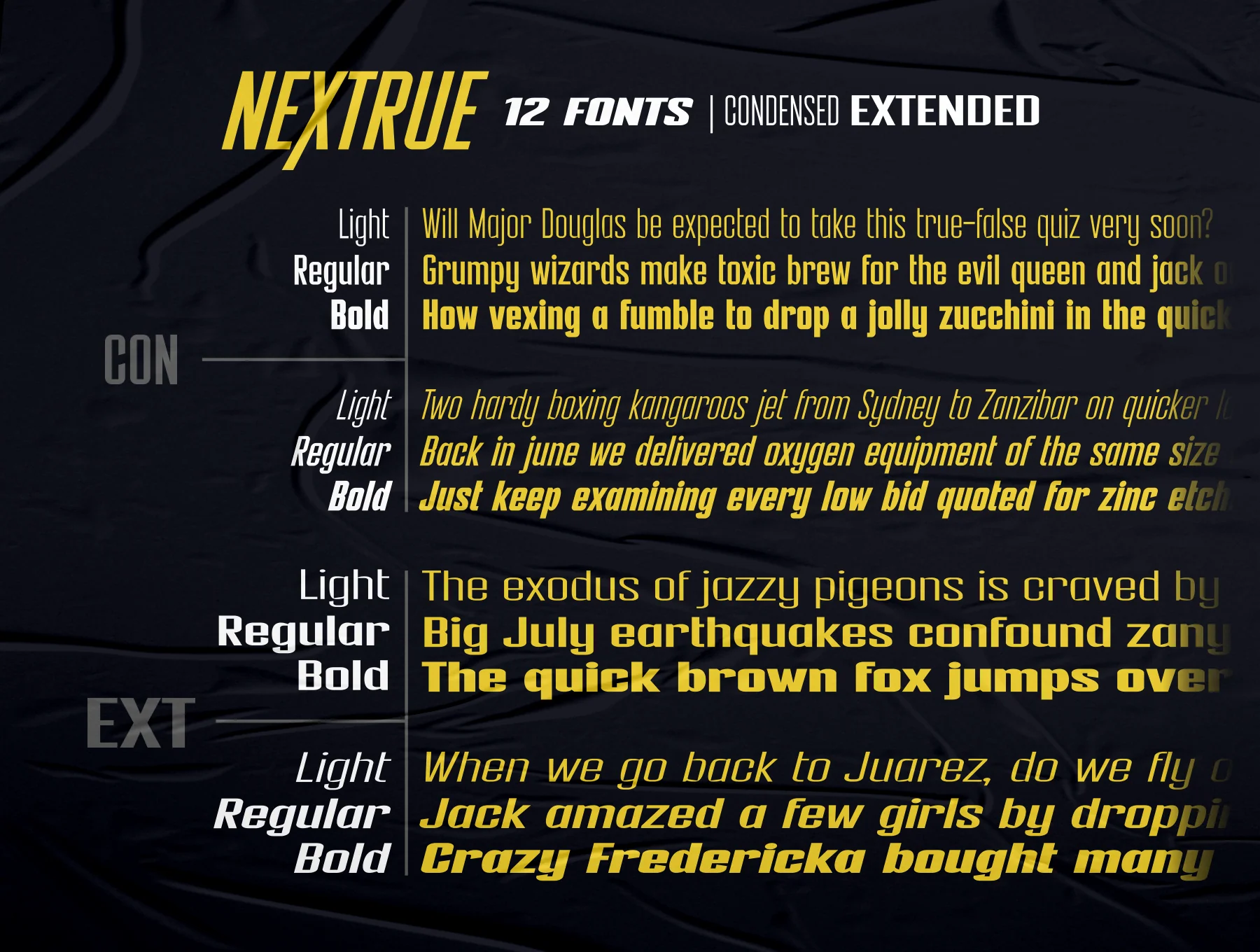 Nextrue Fonts Family 8