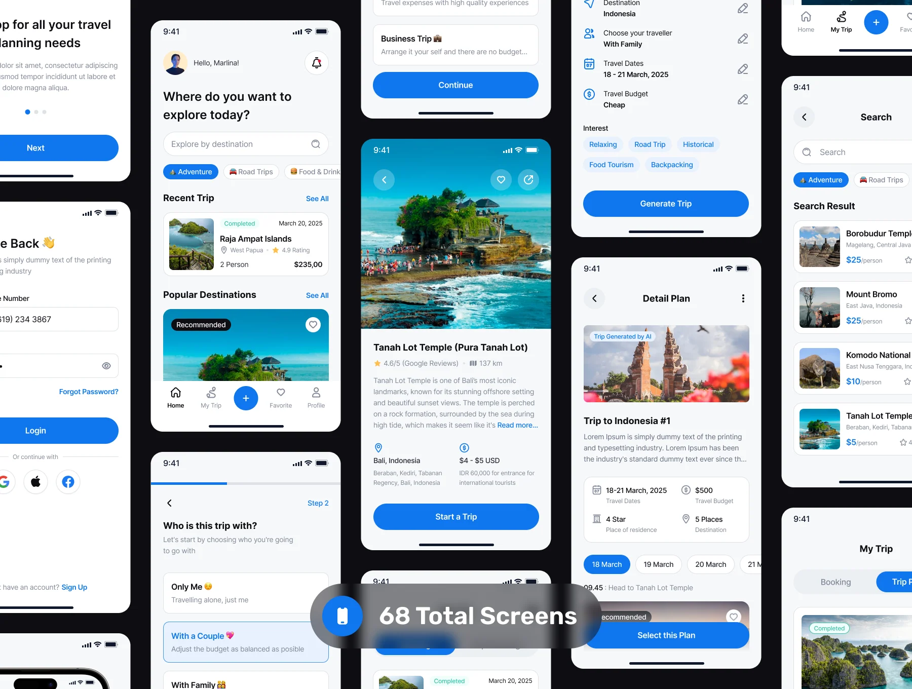 Nexura - AI Trip Planner App UI Kit 5