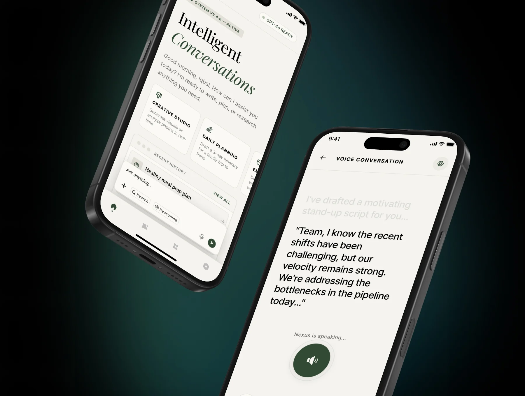 Nexus AI – Neo-Retro AI Chat Mobile App UI Kit 9