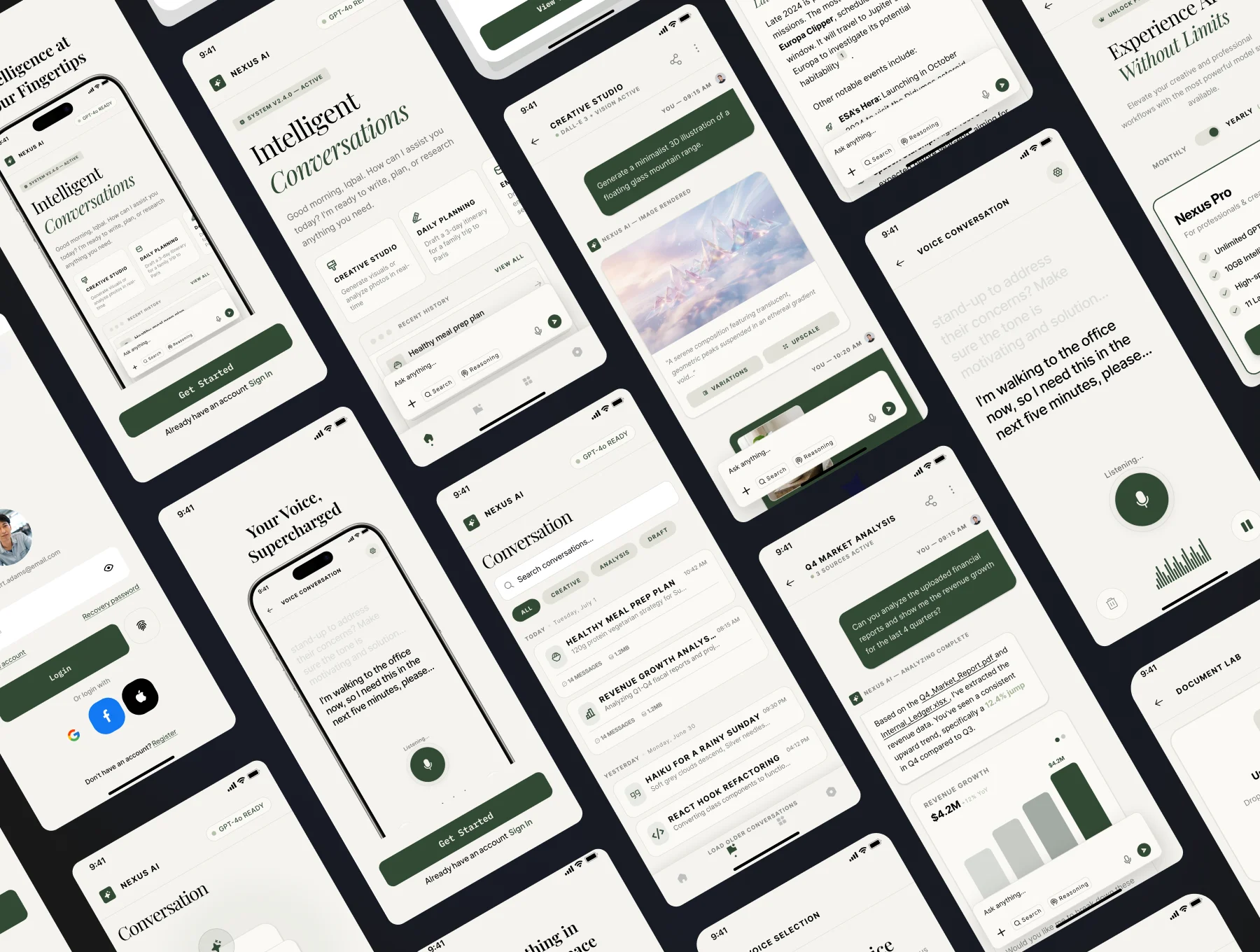 Nexus AI – Neo-Retro AI Chat Mobile App UI Kit 2