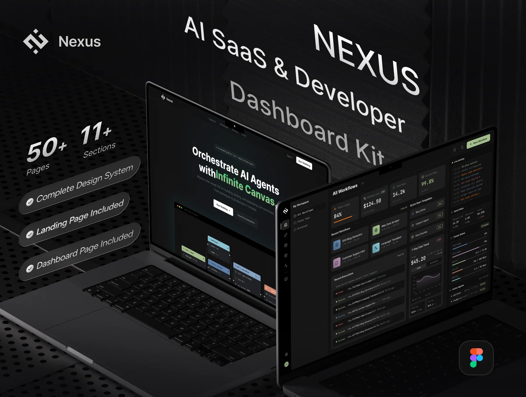 Nexus - AI SaaS & Developer Dashboard Kit