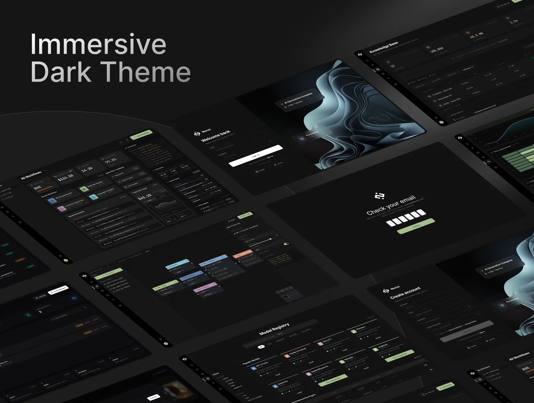 Nexus - AI SaaS & Developer Dashboard Kit 5