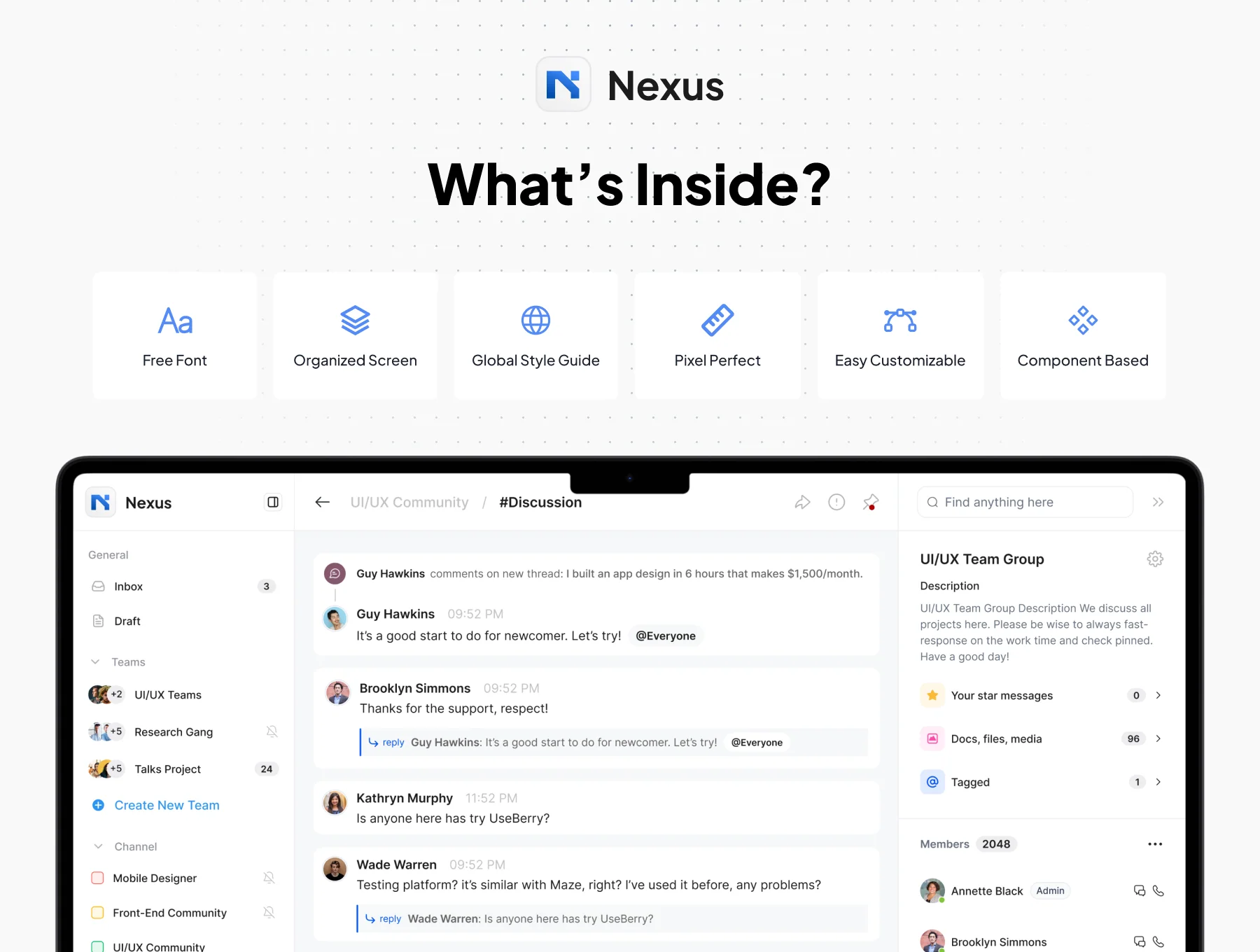 Nexus - Collaborate Dashboard App UI KIT 2