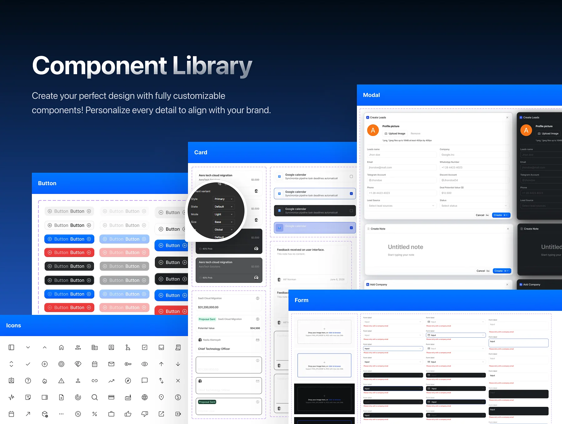 Nexus - CRM Dashboard UI Kit 3