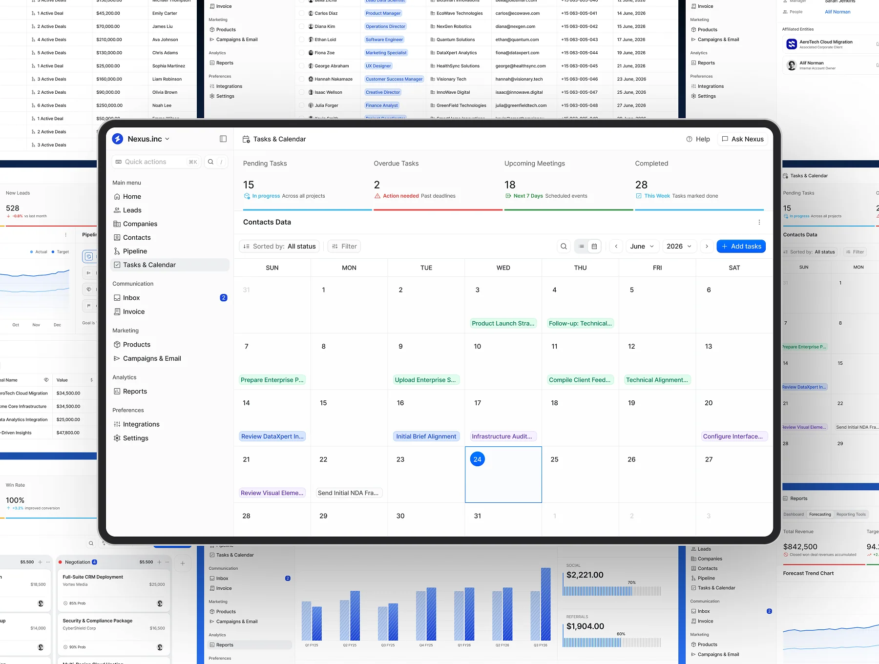 Nexus - CRM Dashboard UI Kit 4