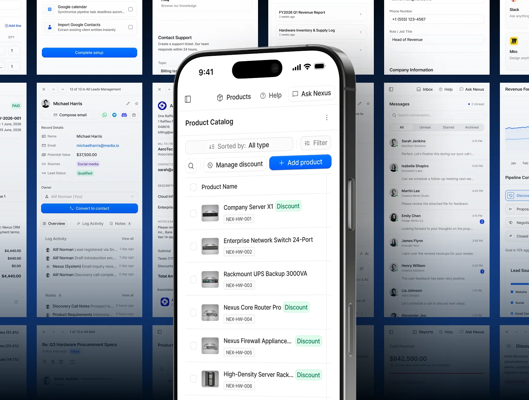 Nexus - CRM Dashboard UI Kit 6