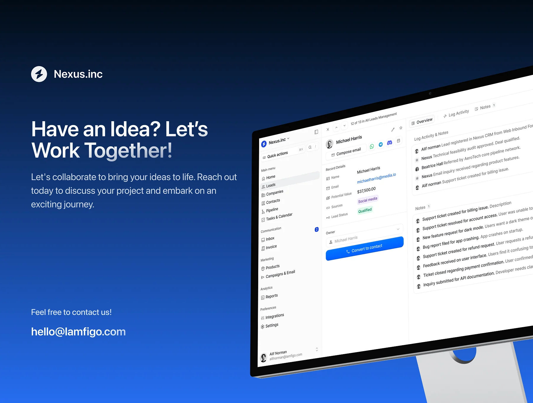 Nexus - CRM Dashboard UI Kit 7