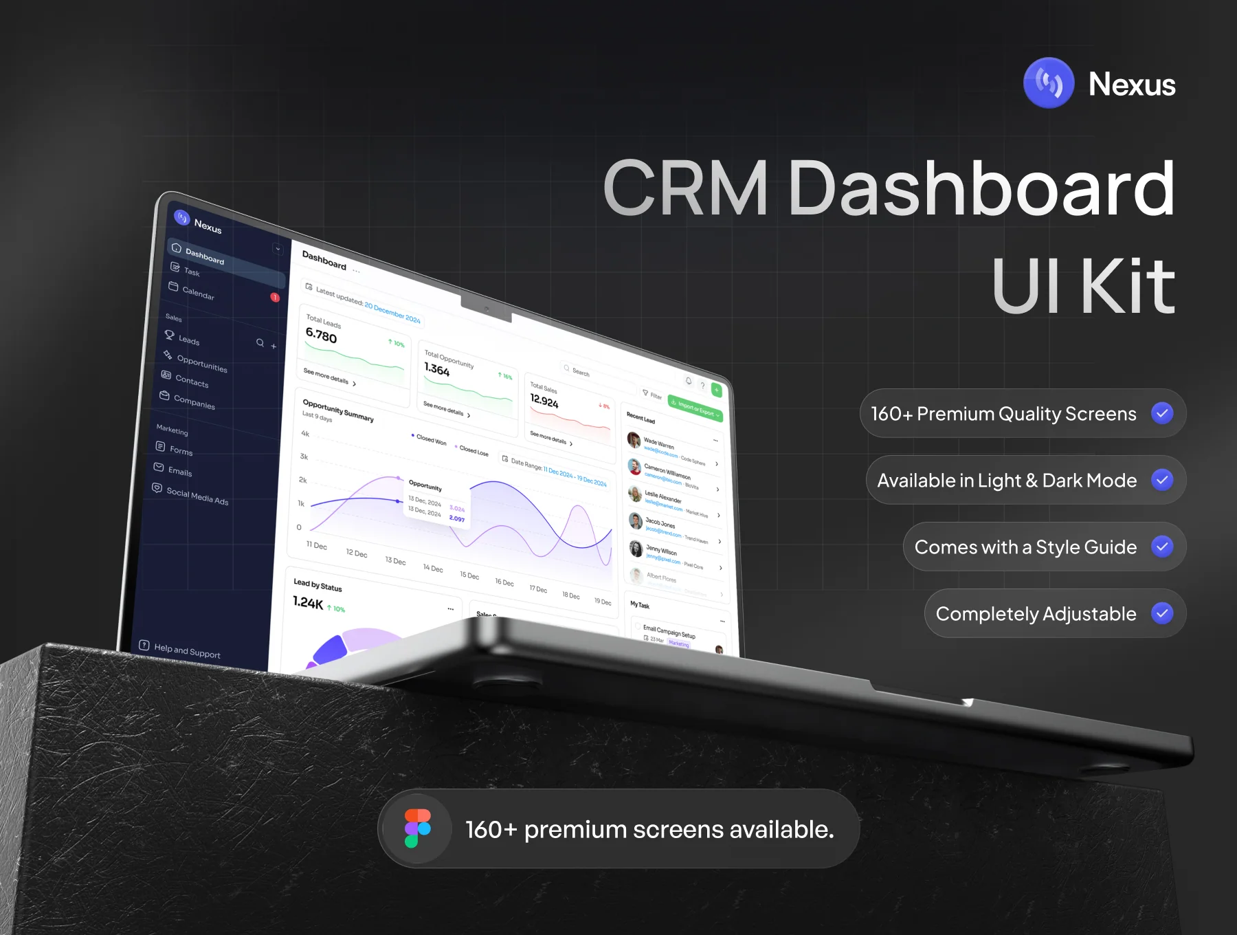 Nexus - CRM Website Template UI Kit