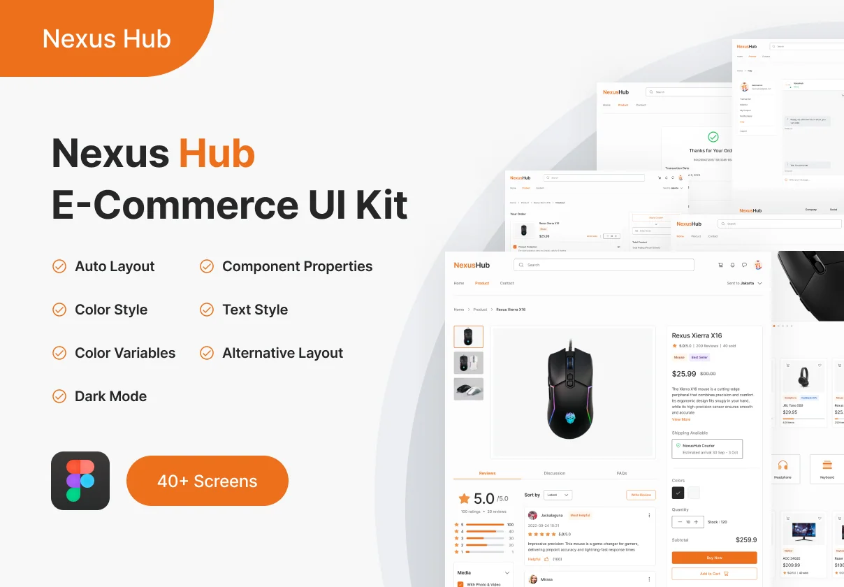 Nexus Hub - Tech E-commerce Website UI Kit