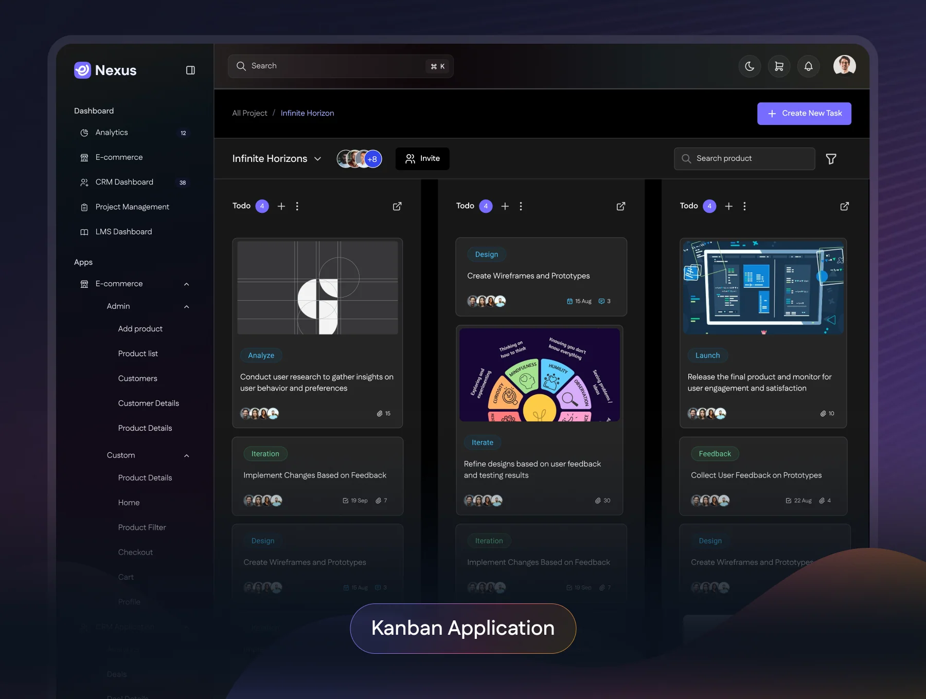 Nexus - Modern SaaS Dashboards & Applications UI Kit (Light & Dark Mode) 6