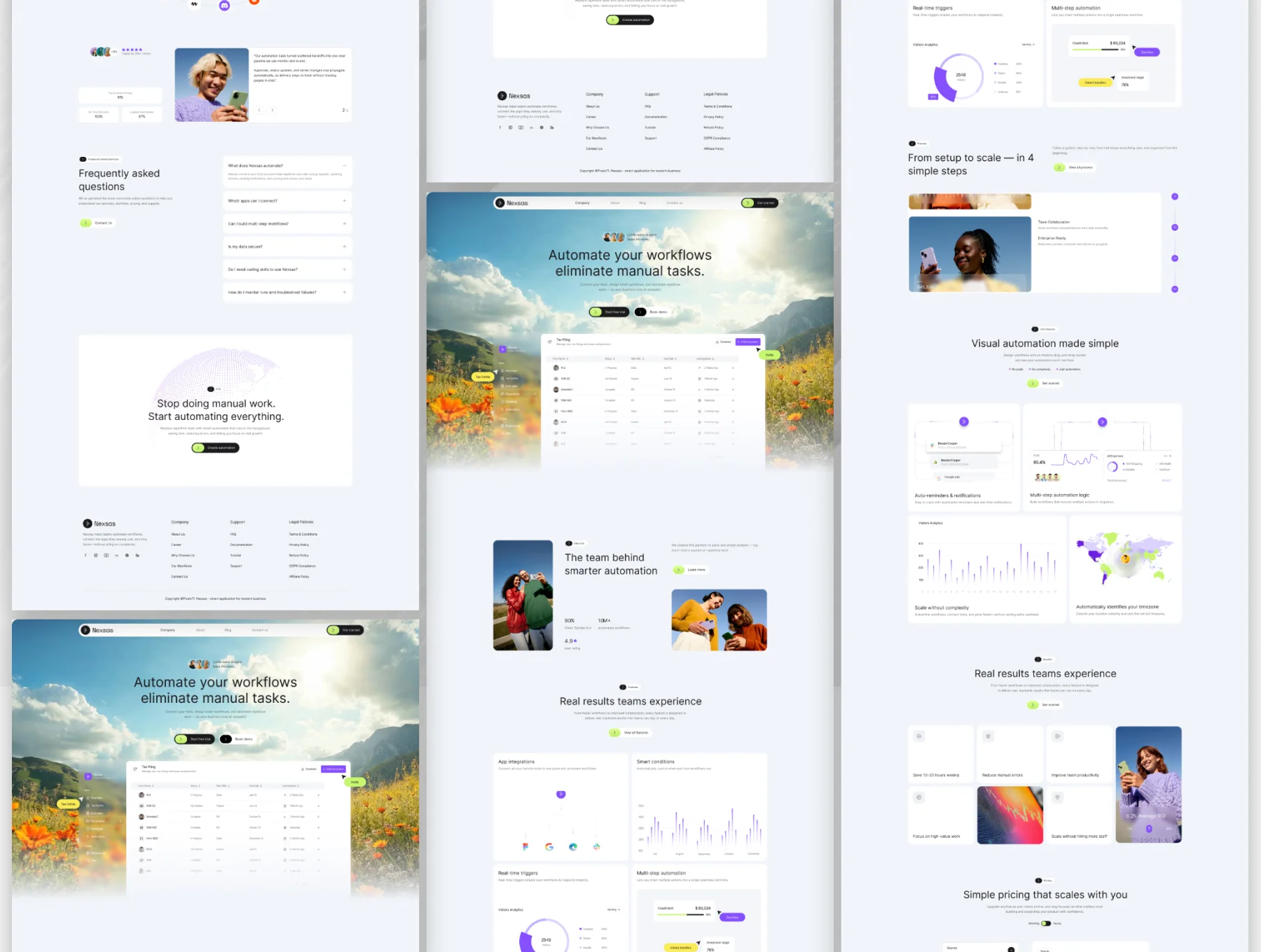Nexus — SaaS Workflow Automation Figma Template 2