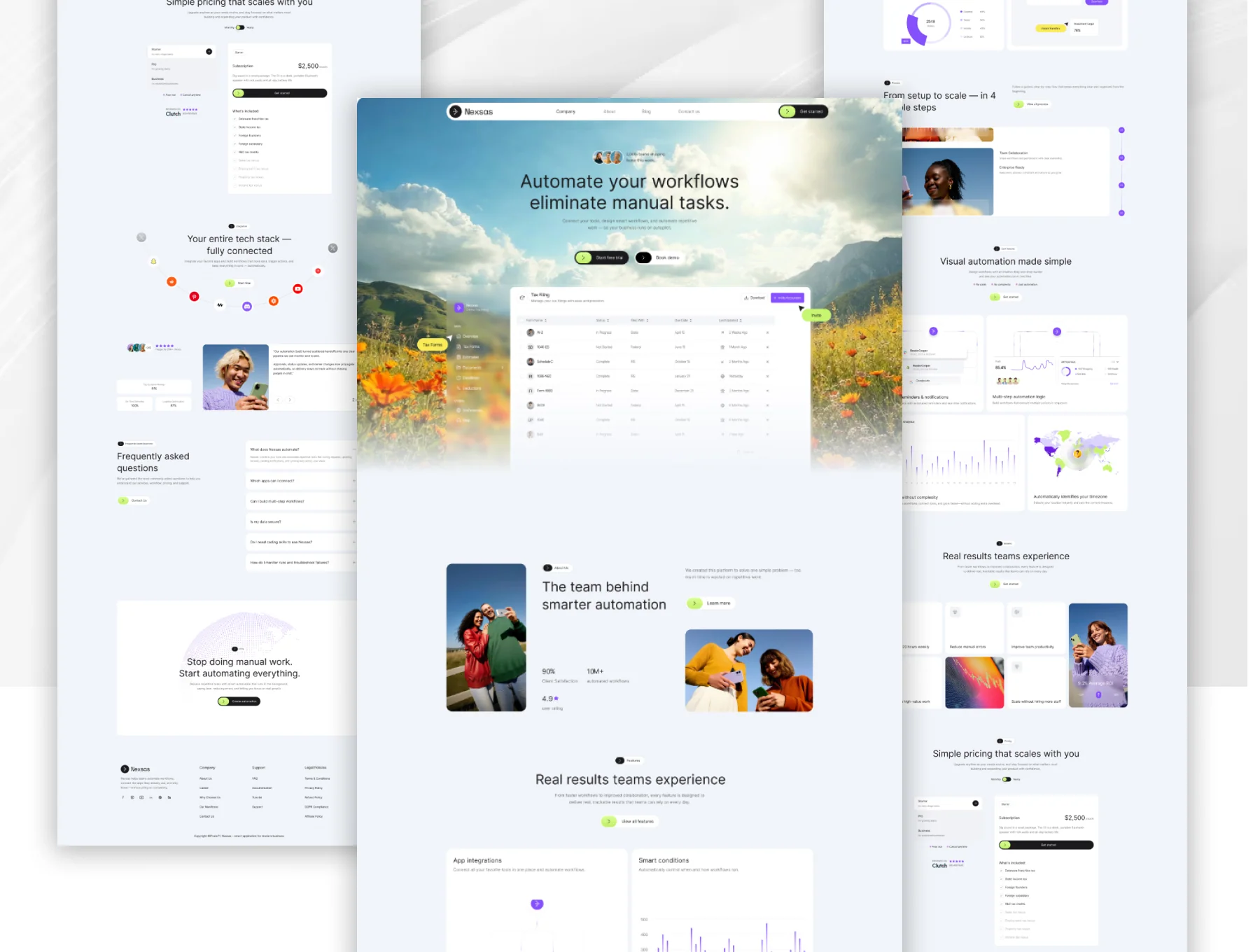 Nexus — SaaS Workflow Automation Figma Template 4