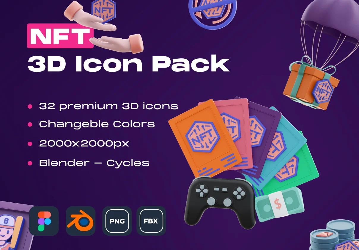 NFT! 3D Icon Pack