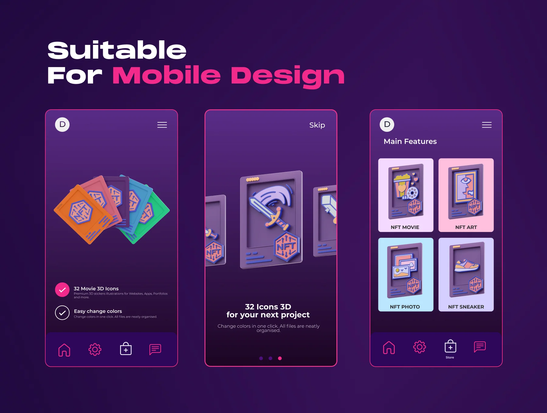 NFT! 3D Icon Pack 5
