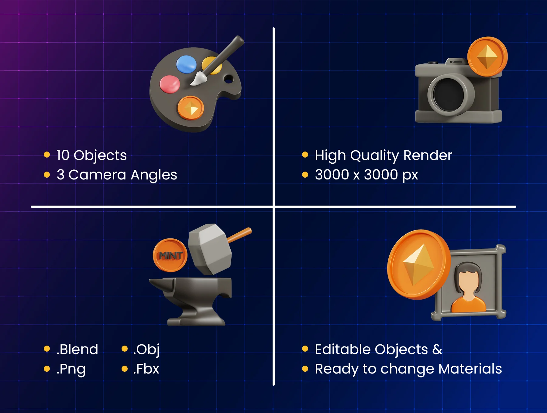 NFT 3D Icons 2