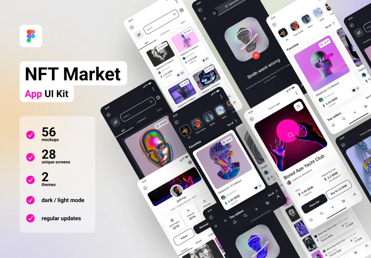 NFT app UI kit