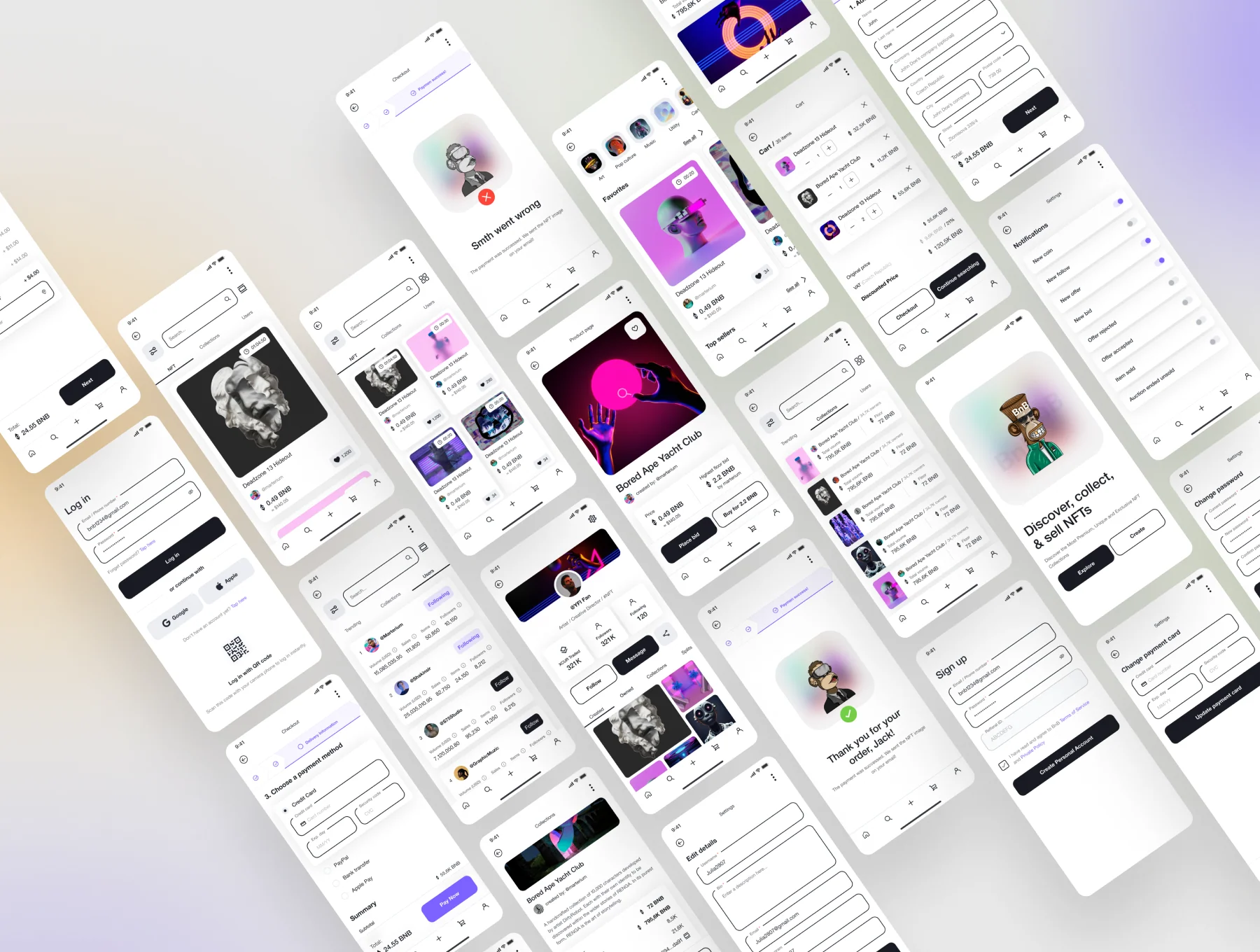 NFT app UI kit 3
