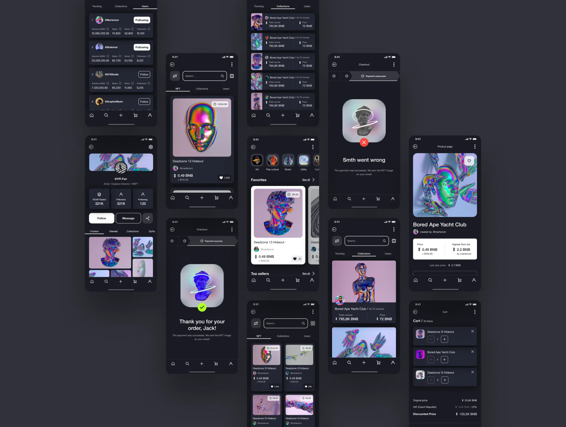 NFT app UI kit 4