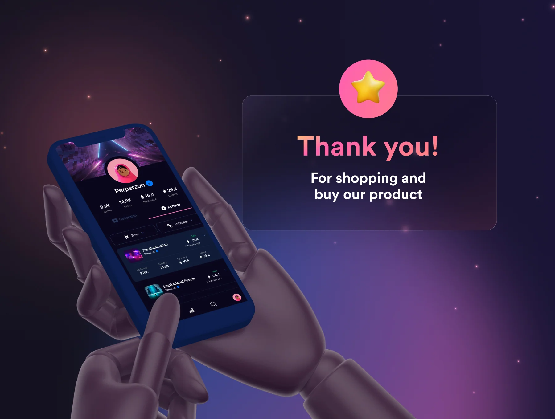 NFT Distro - NFT Market UI Design Kit 6