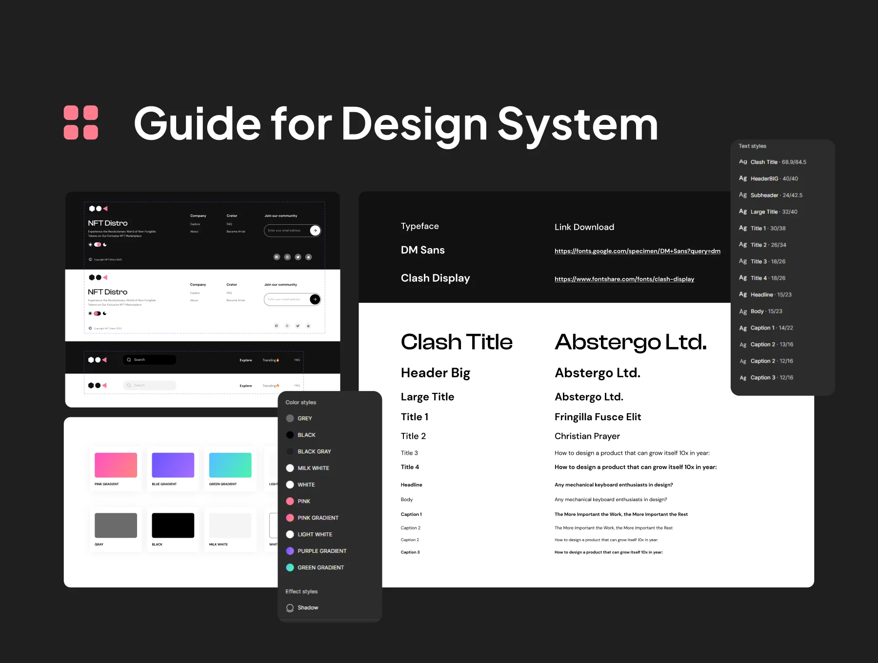 NFT Distro - NFT Website UI Design KIT 4
