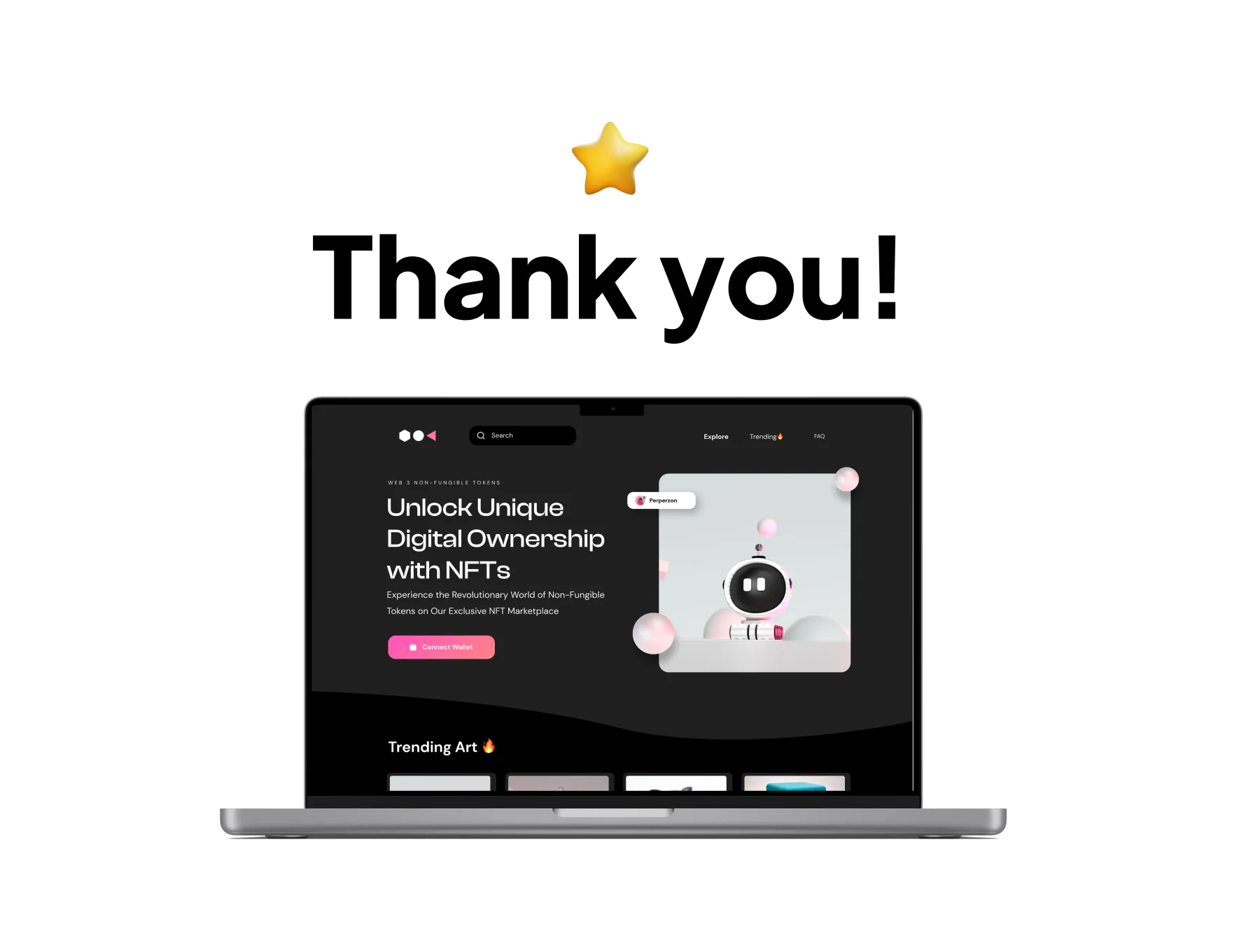 NFT Distro - NFT Website UI Design KIT 8