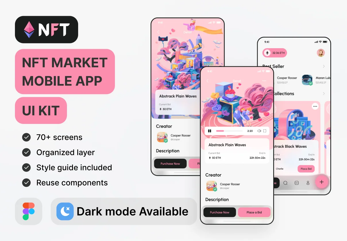 NFT Market - Mobile App (UI Kit)