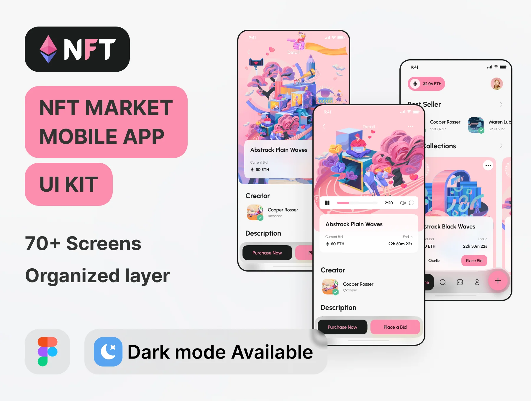 NFT Market - Mobile App (UI Kit)