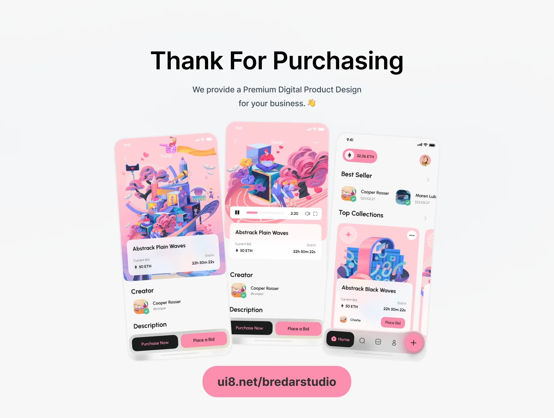 NFT Market - Mobile App (UI Kit) 6