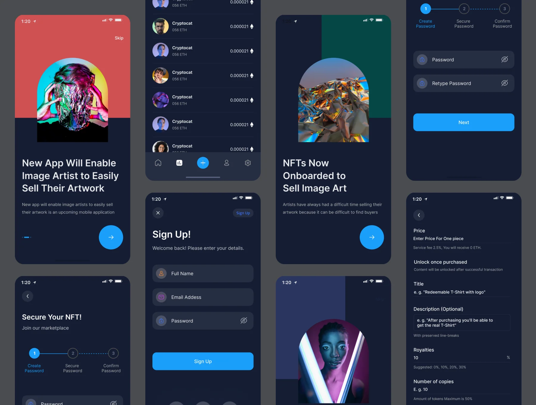 NFTX - NFT Market UI UX Design App Kit 4