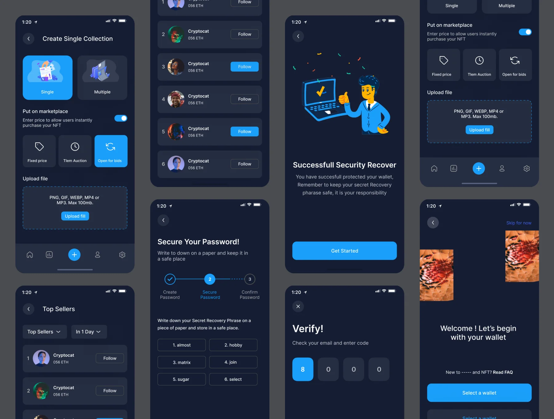 NFTX - NFT Market UI UX Design App Kit 5