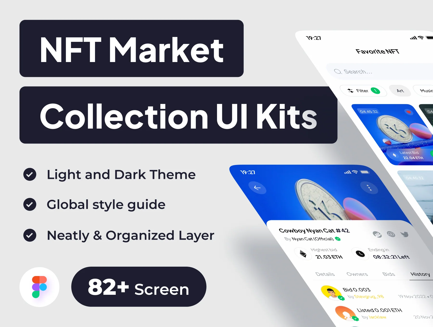 NFT Marketplace ui kit design