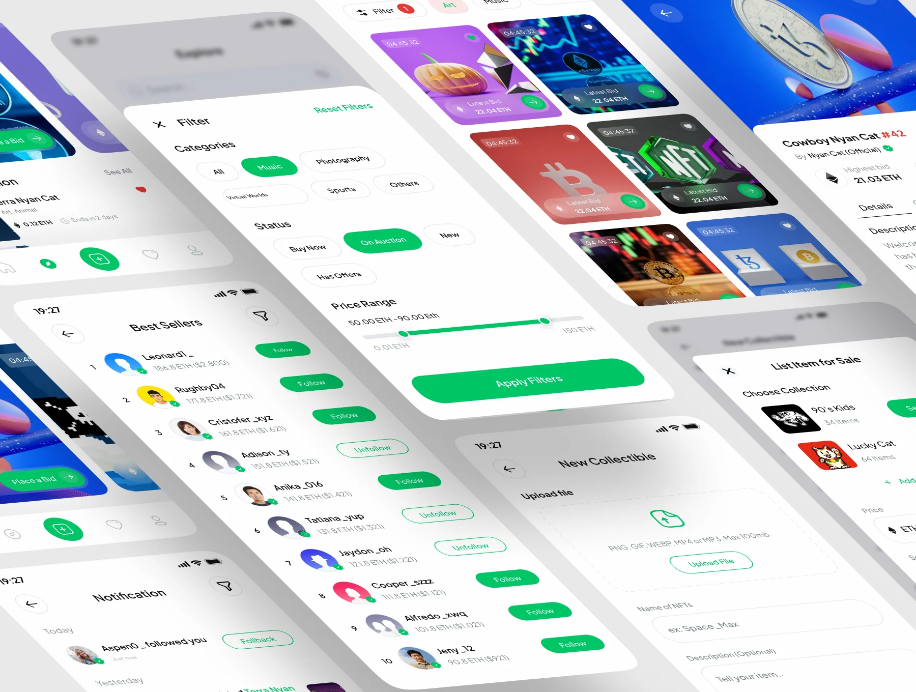 NFT Marketplace ui kit design 3