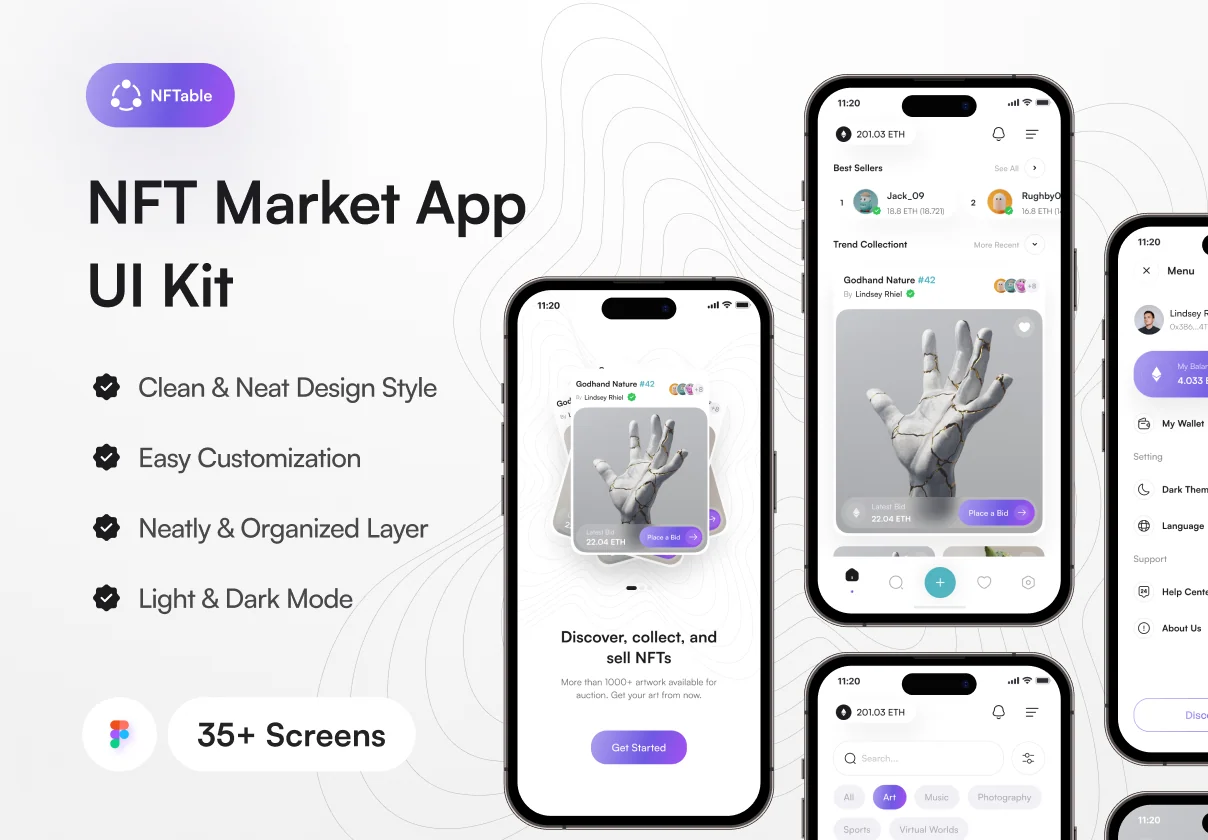 NFTable - NFT Market App UI Kit
