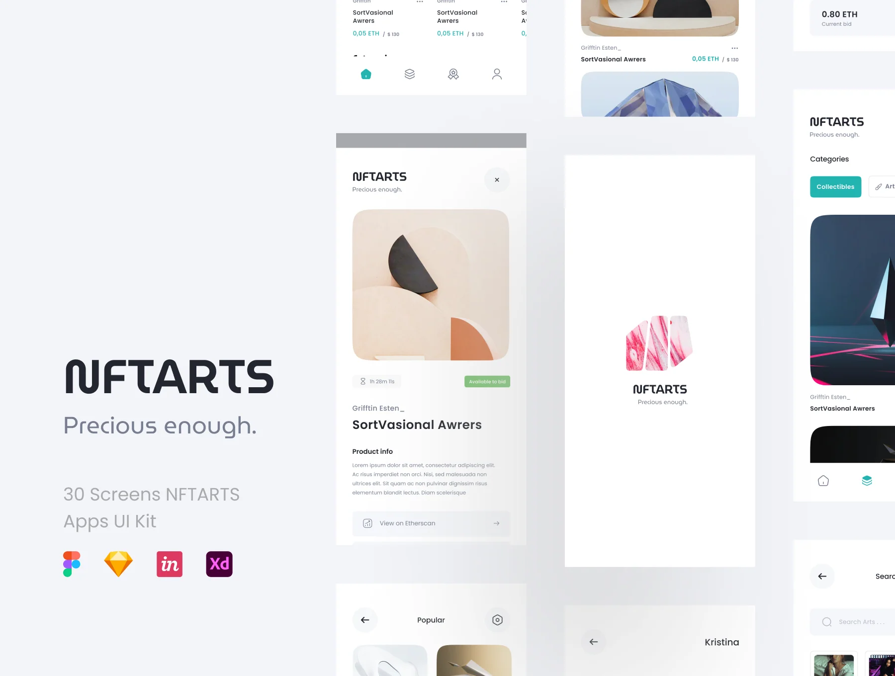 NFTARTS - NFT Apps UI KIT