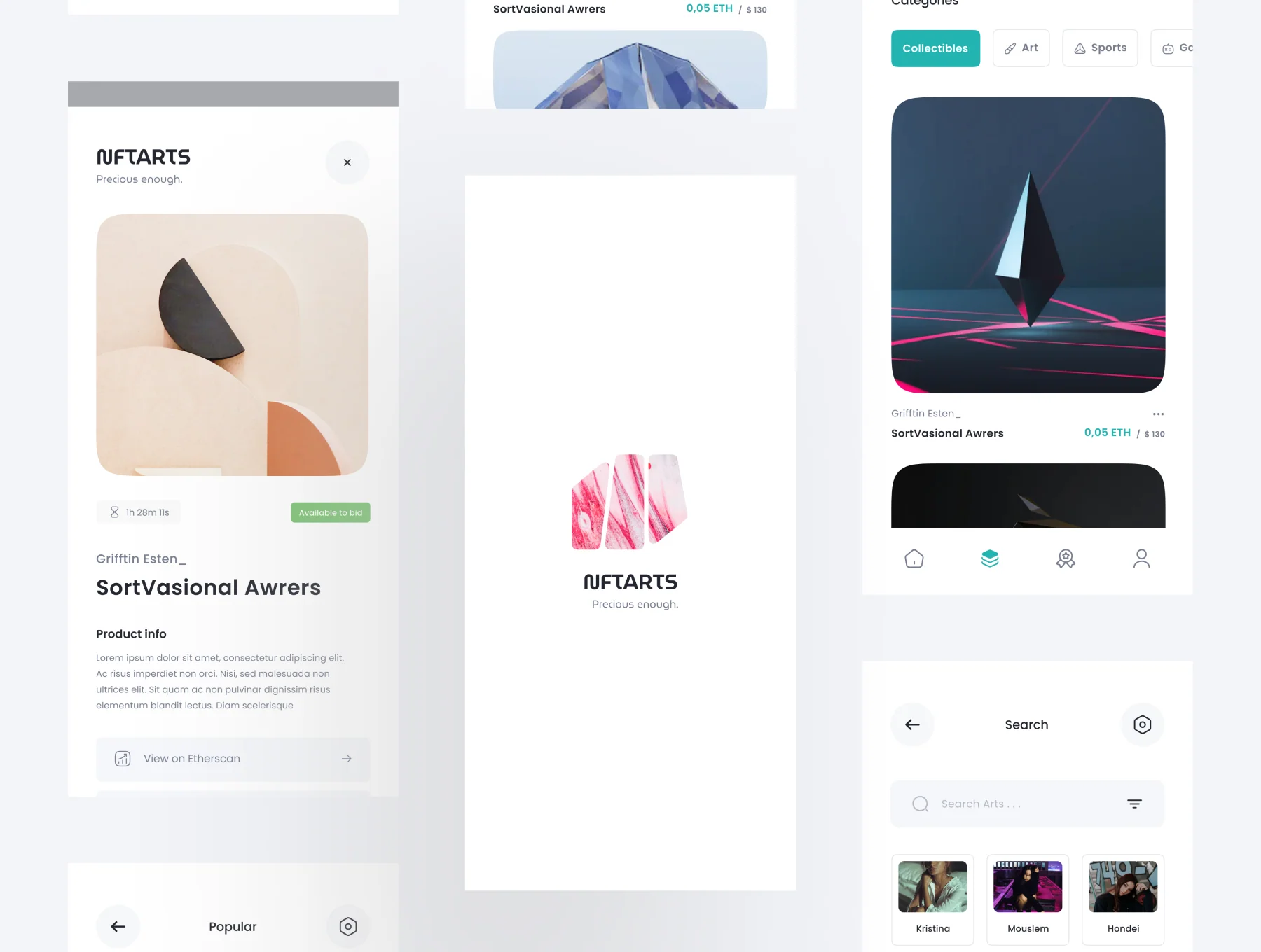 NFTARTS - NFT Apps UI KIT 5