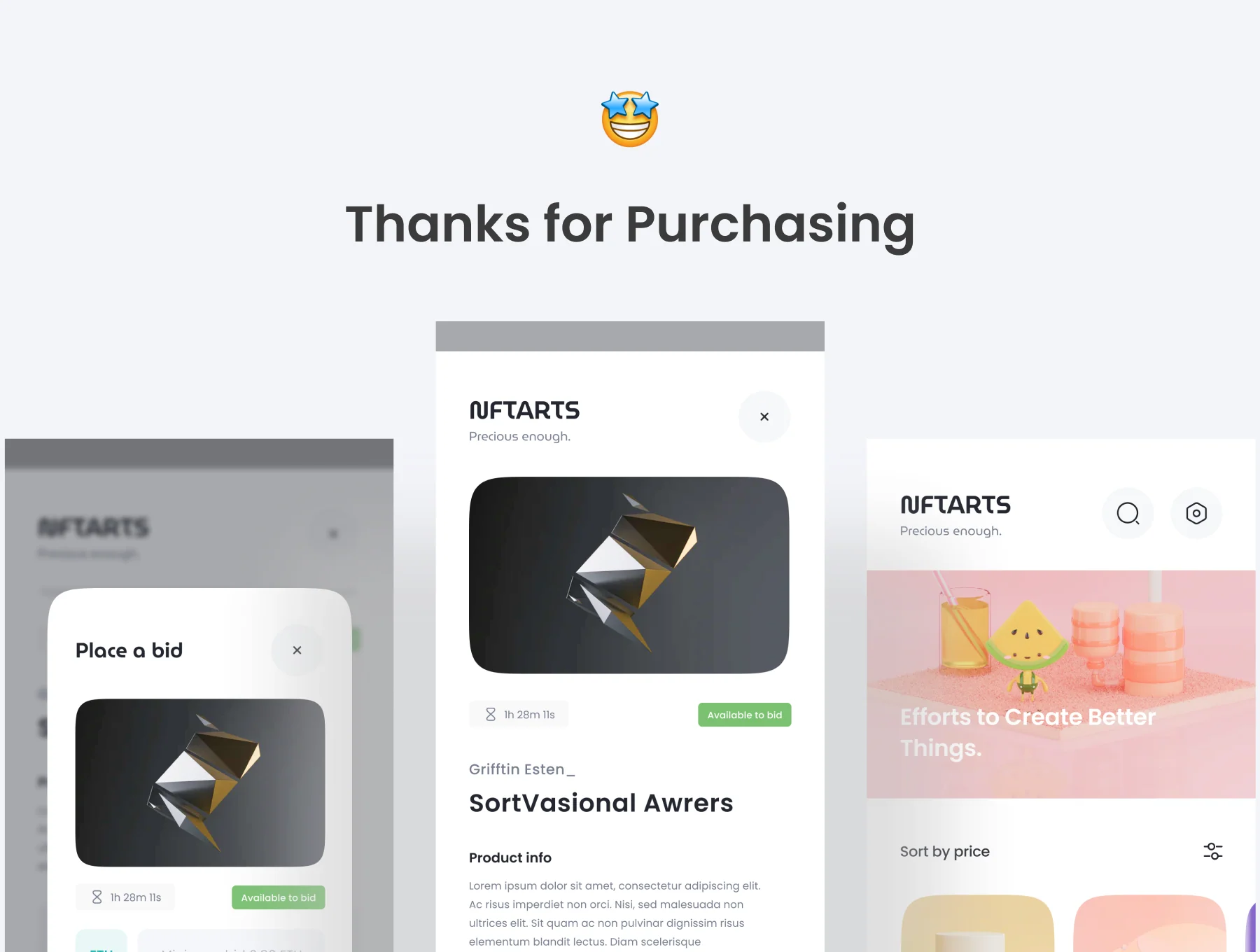 NFTARTS - NFT Apps UI KIT 6