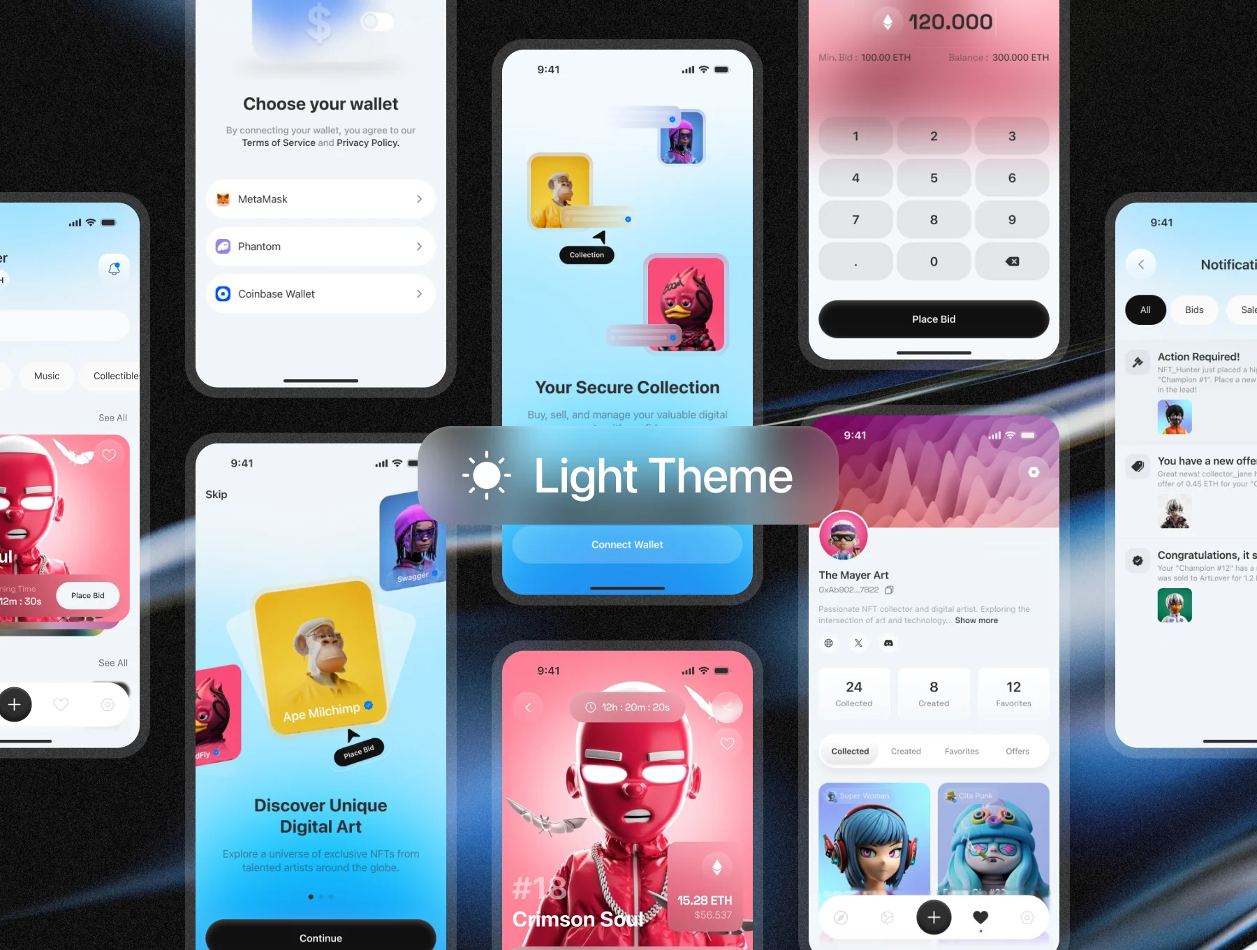NFTen - NFT Marketplace App UI Kit 3