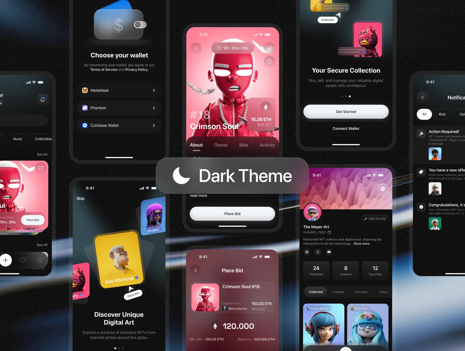 NFTen - NFT Marketplace App UI Kit 4